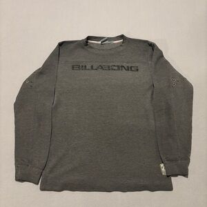 Billabong Pullover Sweatshirts Size XL Gray‎ Graphic Y2K Casual Fall
